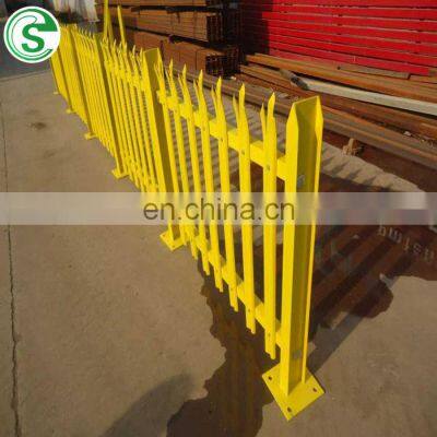 Factory price security angle iron steel palisade with W/D pale