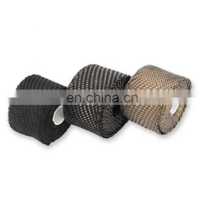 Auto Moto Parts 3D Type /Black/Noemal Exhaust Manifold Heat Wrap 100% Basalt Fibre