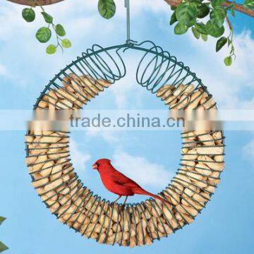 Metal Whole Peanut Wreath Feeder