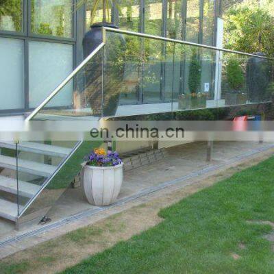 Exterior And Interior Aluminium Tempered Glass Rails Balcony Railing photo-3