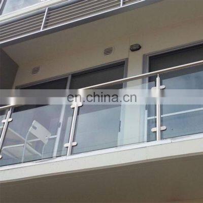 Used balcony outside frameless glass aluminum balustrade