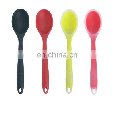 Kitchen Stools All- in- one Baby Silicone Spoon Plastic Salad Spoons Flat Spoons