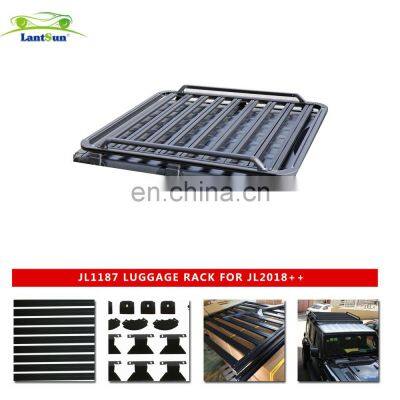JL1187 Aluminum Alloy Roof Rack Basket Luggage Roof Rack for Jeep jl 2018+ photo-2