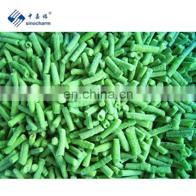 Sinocharm BRC A Approved 3-5CM IQF Long Bean Sliced Cut Frozen Asparagus Bean