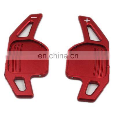 Red Steering Wheel Shift Paddle Blade Shifter Extension Paddle Shift For Audi A3 A4L A5 Q3 Q5 TT S3 A6