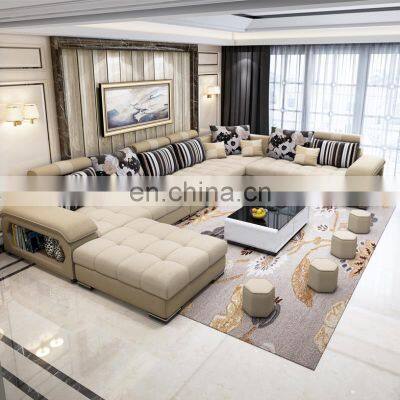 leather fabric luxury modern designs sectional living room sofas bed furniture 7 seater sofa set for living room furniture