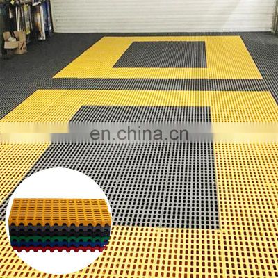 CH Hot Selling Multi-Used Non-Toxic Performance Vented Drainage Removeable Modular 40*80*5cm Garage Floor Tiles