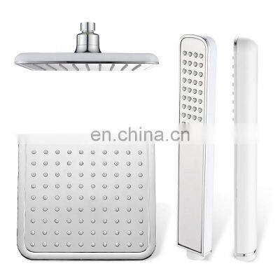 Hotel Supplies Bathroom Luxury accessories High Quality Chrome Top single function over head shower and hand shower set