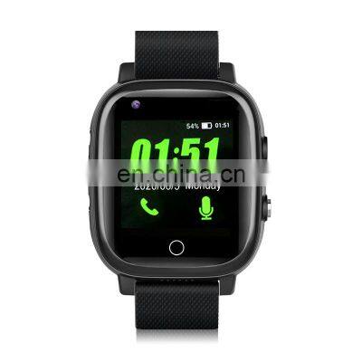 smart watch T5S hot sale black an digital watch for elder sos calling temperature test and heart rate measure fallen notice