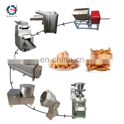 Nigerian chinchin sheeter chin chin cutting frying machine