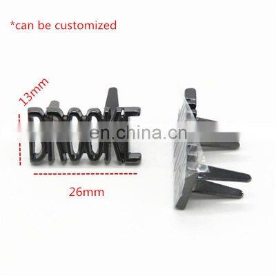 Manufacture Zinc Alloy Custom Metal Letters Custom Metal Clothing Tag for Leather Bags and Clothes photo-2