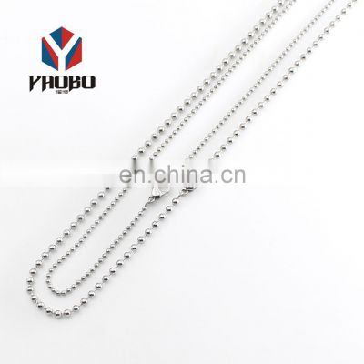 Wholesale Top Quality Metal Stainless Steel Ball Chain For Keychain