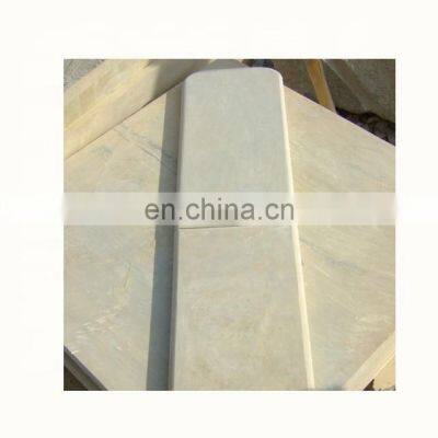 Beige limestone wall tiles for  building facade