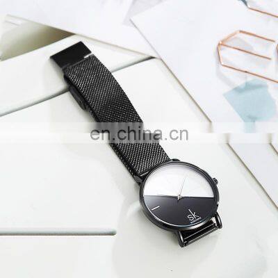 Ladies Clock SK Luxury Women Watches Fashion Female Quartz Wristwatches K0095L Relogio Feminino Steel Mesh Band Watch Woman photo-2