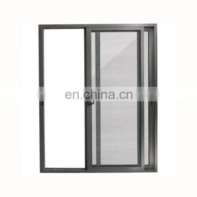 Simple security burglar proof best double glazed modern house design aluminum sliding glass grey window