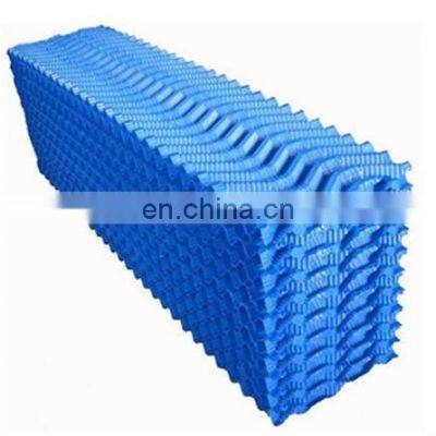 Cooling Tower Infill OEM High Strength Customized PVC 1000mm*750mm Blue Cooling Tower Fill