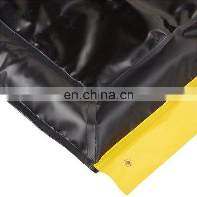 4m X15m Yellow 22 Oz. VCP Material Mini Duck Pond Flexible Foam Wall Oil Barrier Spill Containment Berm photo-3