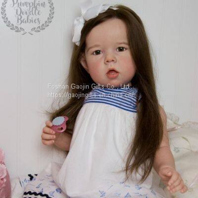 Factory Direct Sales Simulation Baby Reborn Doll 55cm Soft Sugar Gel Doll Custom Production of Various Sizes of Dolls photo-4