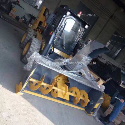 Chinese Skid Steer Loader Snow Blower Skid Steer Snow Thrower Exporter photo-3