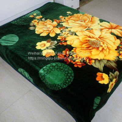 Raschel mink Polyester Blanket /Korean cloudy blanket