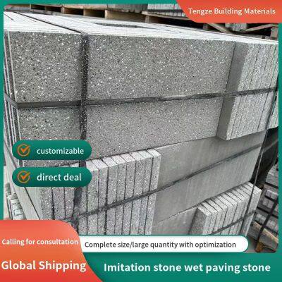 Imitation Stone PC Brick Brick Brick Cement Quartz Brick Striped Brick Imitation Marble Blind Road Courtyard Sidewalk Outdoor Brick photo-5