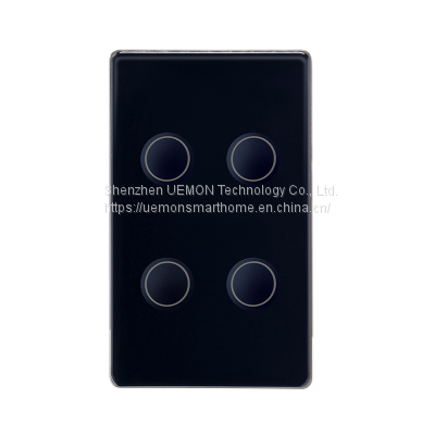 New Arrival Curved Glass Touch Panel Switch ZigBee Aluminum Frame Tuya Smart Home Light Wall Switch photo-5