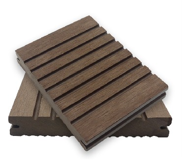 Experienced Factory Wood Plastic Composite 3D Emboss Hollow WPC Decking