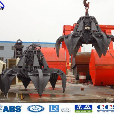 Electro-Hydraulic Orange Peel Grapples for Scrap Motor Orange Peel Grab Bucket for Scrap