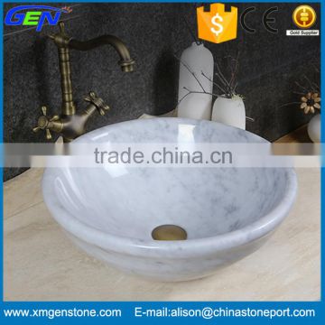 Interior Decoration Natural Bathroom White Marble Sink