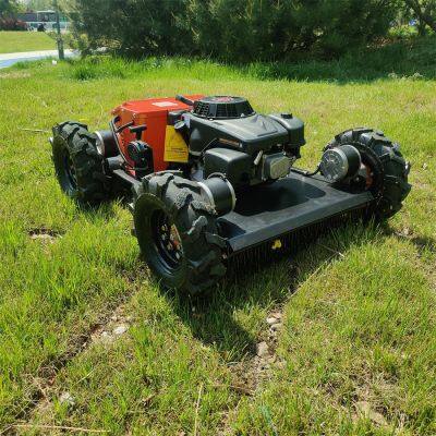 factory direct sales low price buy online remote operated track-mounted lawn mower robot
