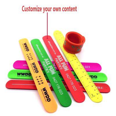PVC Snap Silicone Slap Bands Promotional Items