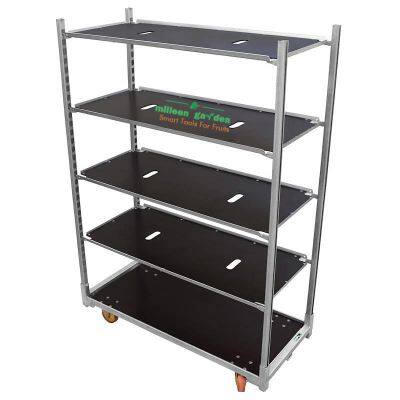 Metal Galvanized Plant Display Nursery Dutch Cart Greenhouse Transport Flower Horticulture Trolley