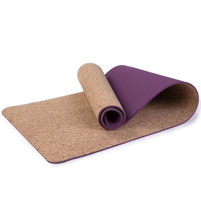 Wholesale Eco Friendly Custom Logo Anti Slip Buy Natural Cork TPE Design Yoga Mat