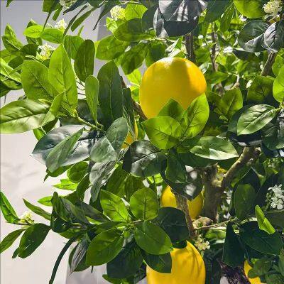 Commercial Grade Fake Grapefruit Tree 7FT-21FT Fire Retardant & Windproof for Theme Parks, ECO Certificated Trunk photo-3