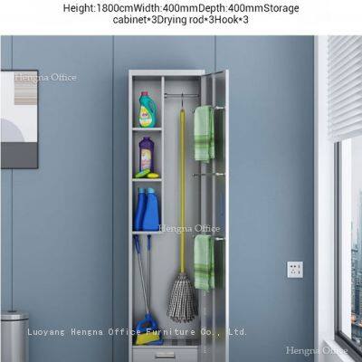 Modern White Versatile Utility Cabinet With Towel Bar and Ventilated Design for Industrial Facilities and Maintenance Rooms photo-2