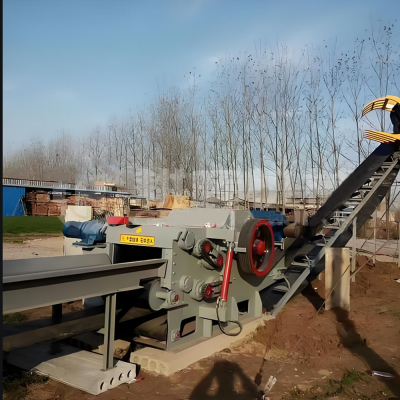 Industrial Wood Shredder Heavy Duty Tree Branch Wood Chips Making Machine photo-1