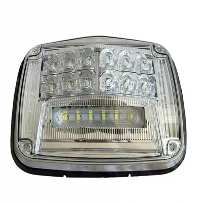 9.45 X 7.87 Inch Ambulance Side Marker Warning Light 3W Waterproof Truck Side Marker Lights 11 Flash Modes Side Marker Light Car