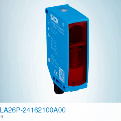 SICK WLA26P-24162100A00 Photoelectric Sensor, Diffuse Reflection Type, High-Resolution Visible Red Light, Industrial-Grade Detection Switch