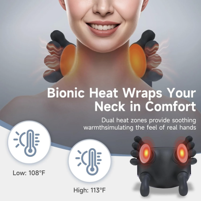 Portable Neck and Back Massager With Dual Bionic Massage Heads MH-BY058 photo-4