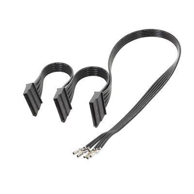 1 to 2 Multi-way Splitter SATA Power Modular Cable Flat Wire for Hard Drive Connection photo-2