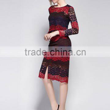Patterns of Lace Evening Dress Business Women Pictures of Design Skirt Suit photo-2