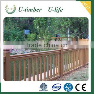 Highly praised elegant shape WPC composite outdoor railing