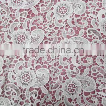 Lace With Flower Fabric Embroidery Milk Silk Full Lace for Garment Accessory photo-3