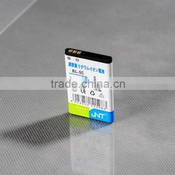 rechargeable replacement Li-ion dual IC mobile phone battery BL-5C for Nokia N70 500-1100mAh