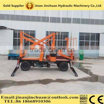 Telescopic hydraulic boom lift / Crank arm lift platform