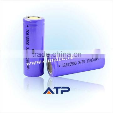 Wholesale icr18500 battery heated jacket / li-ion battery 3.7v 1500mah