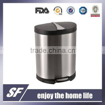 Stainless Steel Pedal Bin Garbage Bin Step Bin Trash cans Waste Bin Outdoor 50L