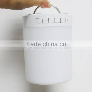 LED TF Aux Bluetooth 7 Colors Changering Wireless Smart Bluetooth Lamp Speaker With Blue Green Light Hook photo-6