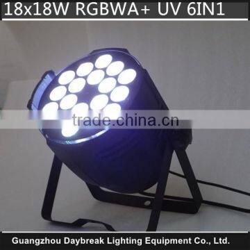 Cheap Price RGBWAUV Led Par Cans 18x18w 6 in 1 DMX512 6/10CH 110v-240v photo-3