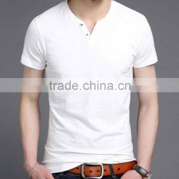 short sleeve casual mens shirts round collar